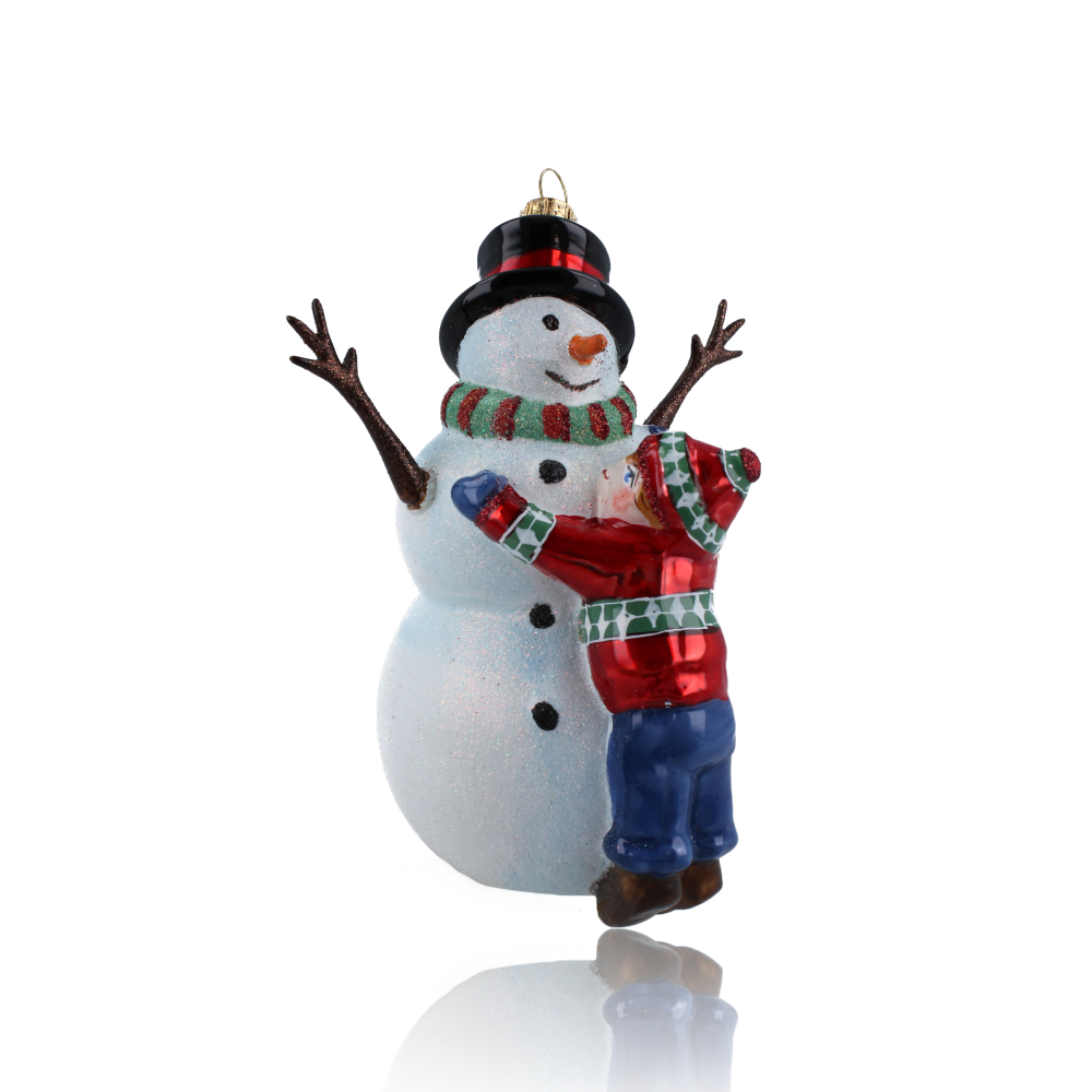 Snowman with a child