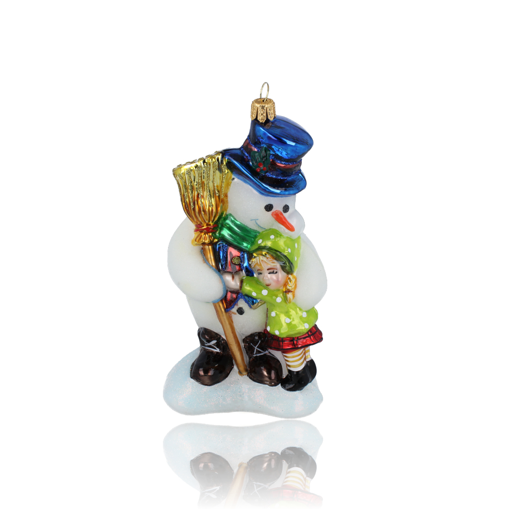Snowman with child