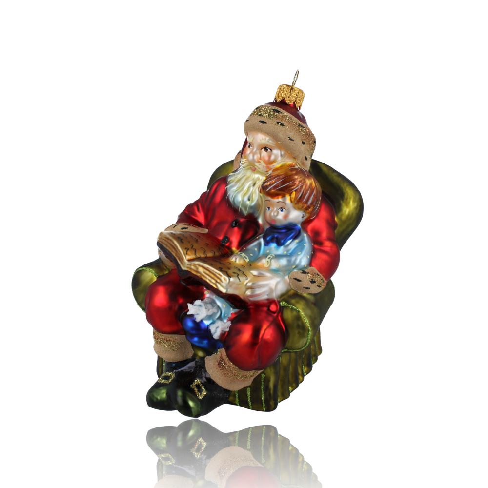 Santa Claus with a kid