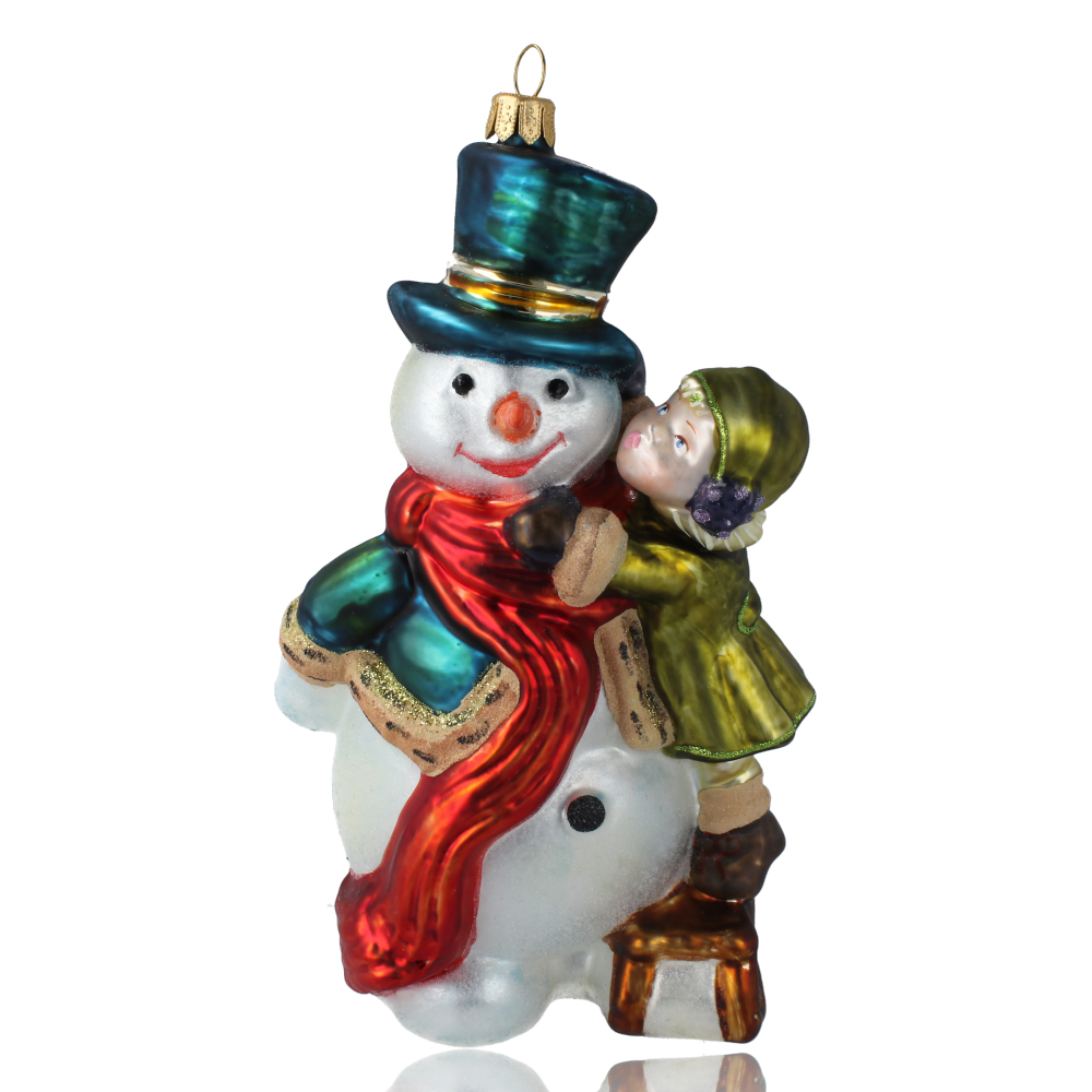 Snowman with child