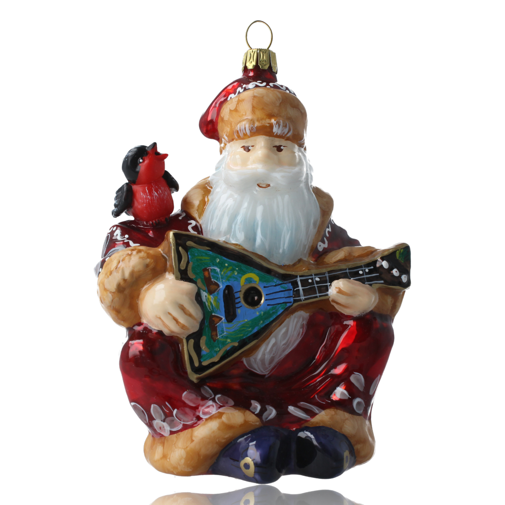 Kalėdų senelis su balalaika
